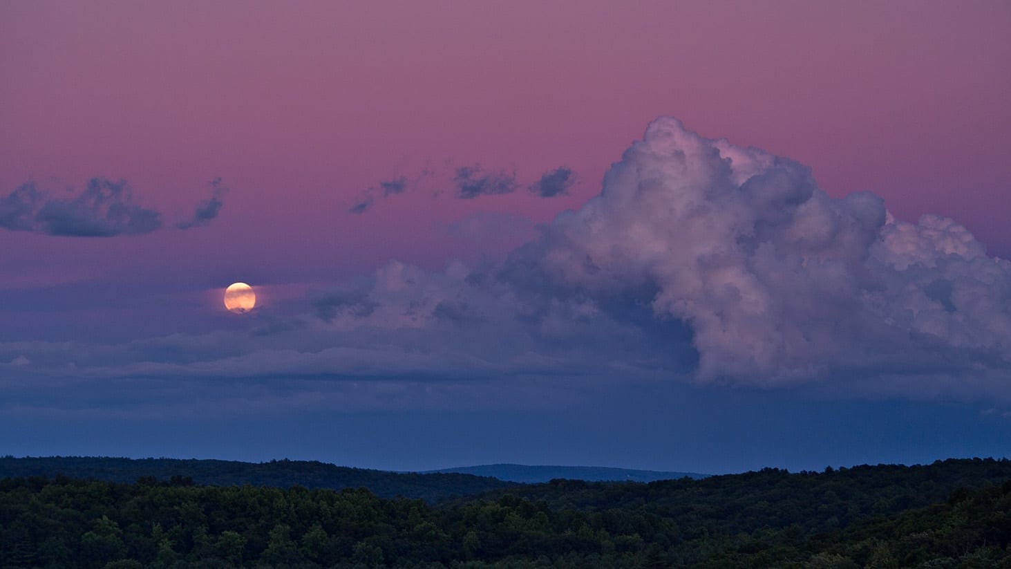 Moonrise, Catkills, West Hurley, NY